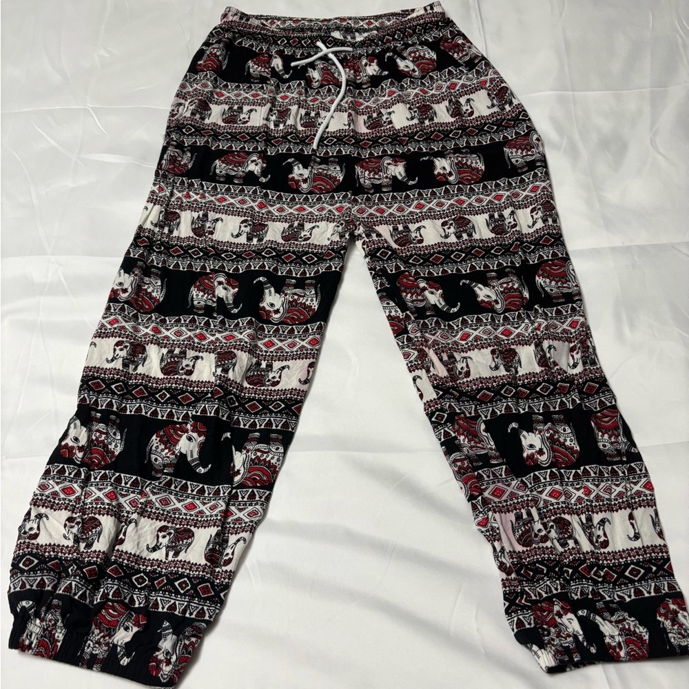 Elephant Print Women's Trousers
